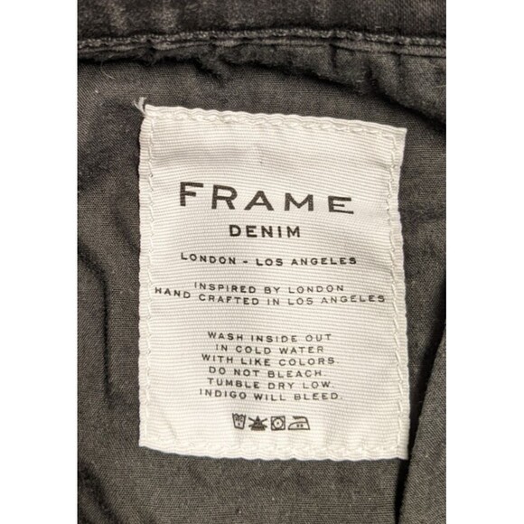 Women's Frame Denim Le Skinny de Jeanne in Film Noir (Black) Size 30 X 29 - Picture 14 of 16